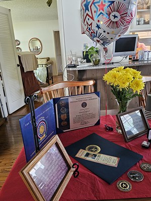 SGT Robert M. Kelly&#39;s &#40;U.S. Army&#41; medals and ribbons.